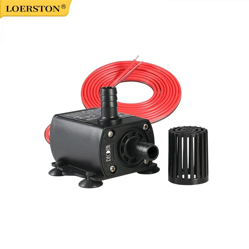 Ultra-quiet Mini DC5V 4.8W 300L/H Lift 300cm Brushless Water Pump Waterproof Submersible Fountain with Flow Adjustment