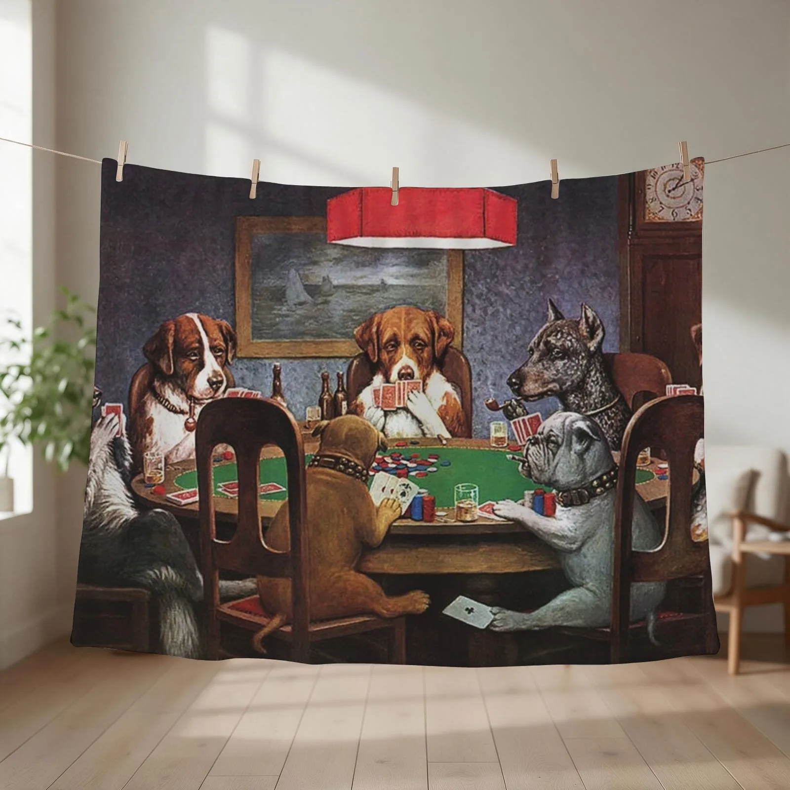 Dogs Playing Poker: A Friend In Need (High Resolution), C.M. Coolidge Throw Blanket