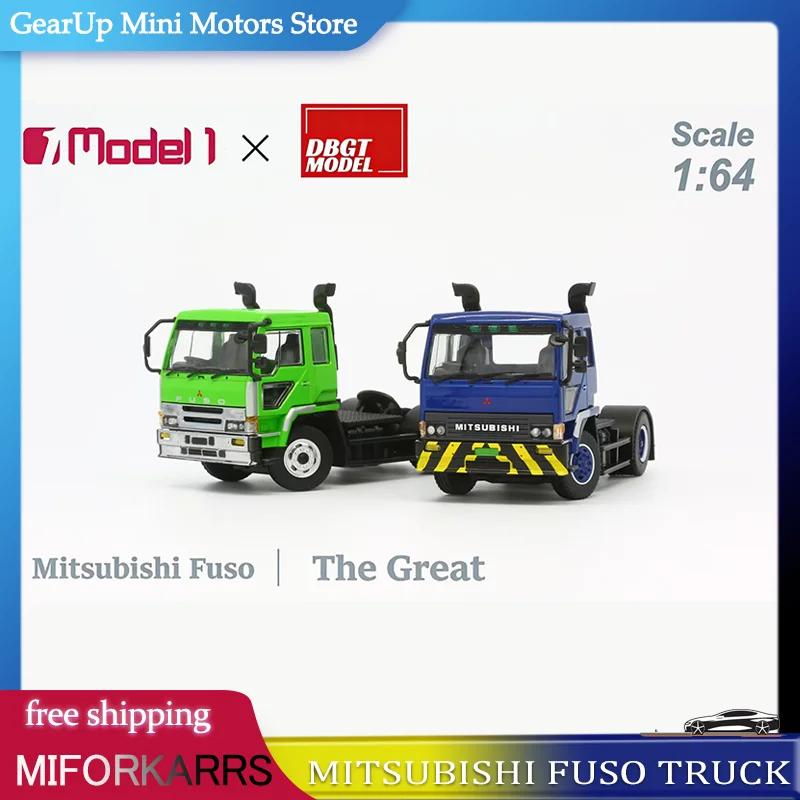 

New Model One DBGT 1:64 Mitsubishi Fuso Truck - 1990s Classic Tractor Head Alloy Diecast Model for Truck Collectors Toy