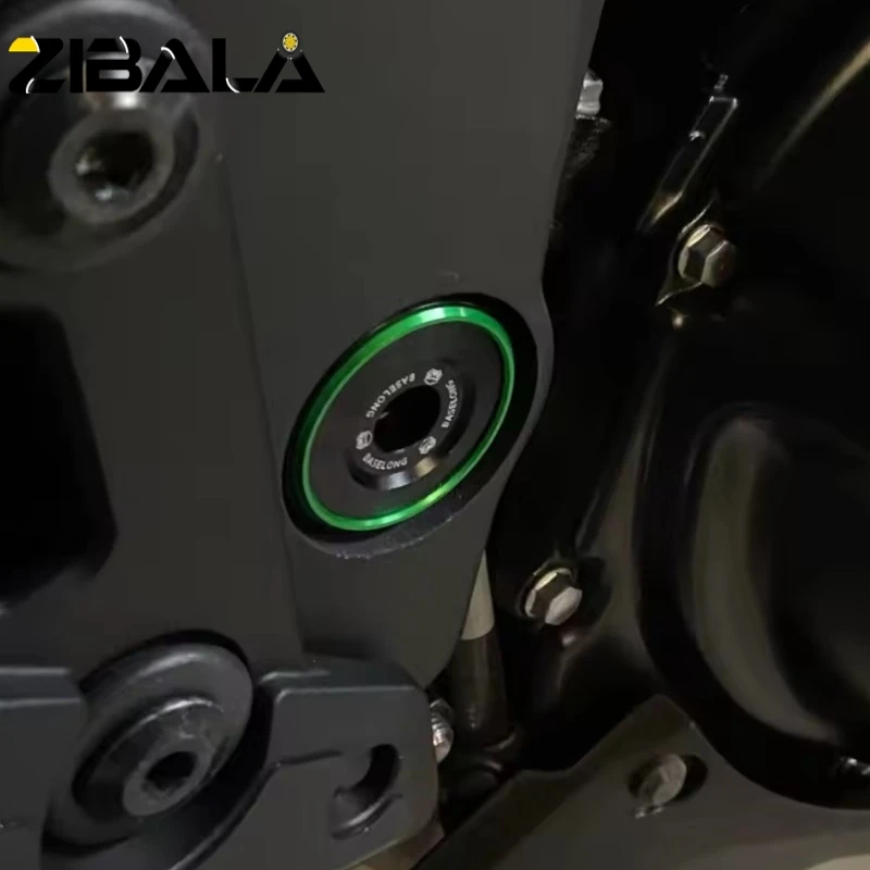 ZX6R Frame Hole Cap Plug Decorative Cover Frame Cover For Kawasaki ZX-6R ZX 6R 2022-2024 ZX-10RR Z1000 SX Motorcycle Accessories
