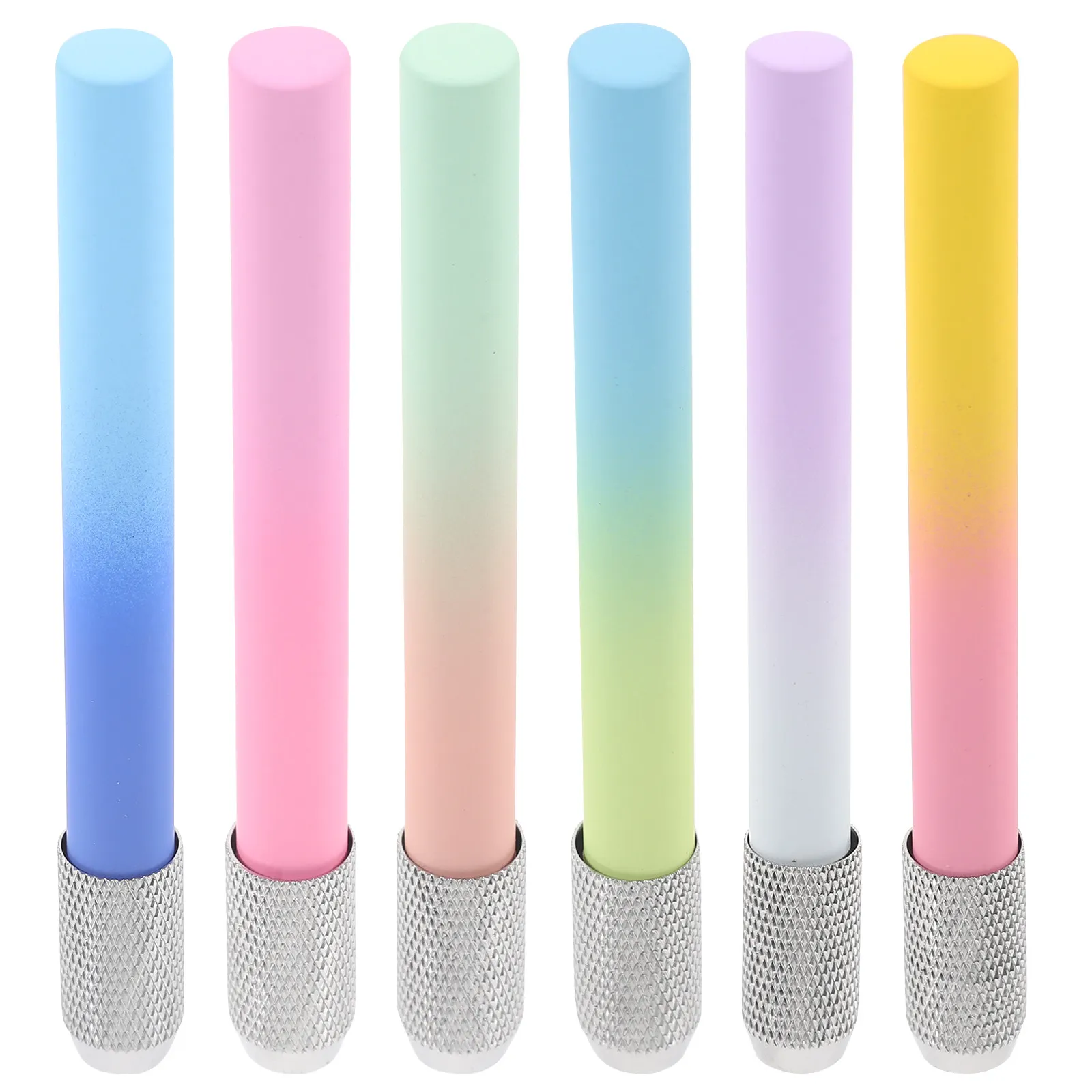 6Pcs Pencil Extender Copper Plastic Long-Lasting Holder for Short Pencils Artist Sketch Colored Pencil Extender