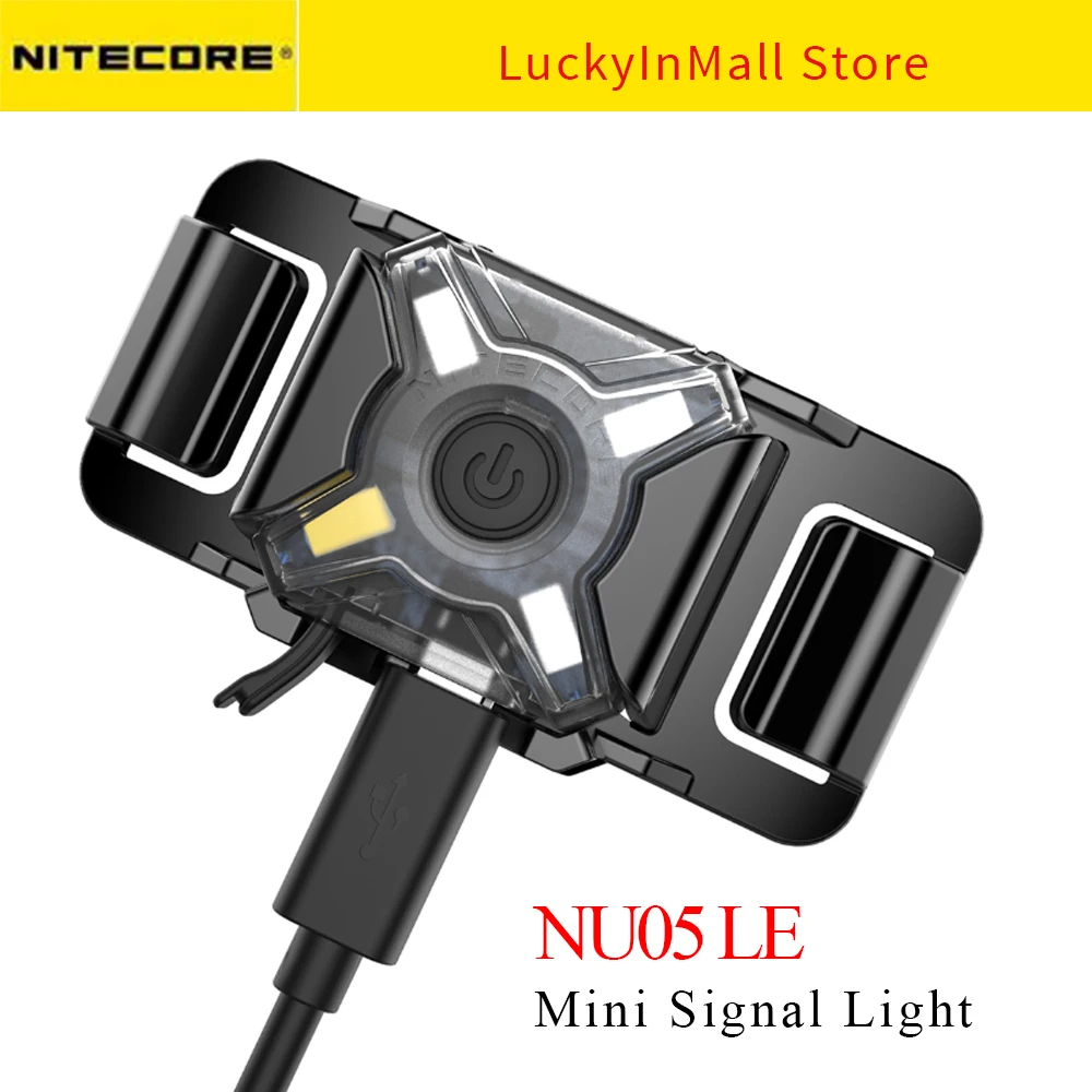 

Nitecore NU05 LE Headlamp Rechargeable Multi-light Source Signal Lamp 9 Modes Available w/ 4 Light Sources for Law Enforcement