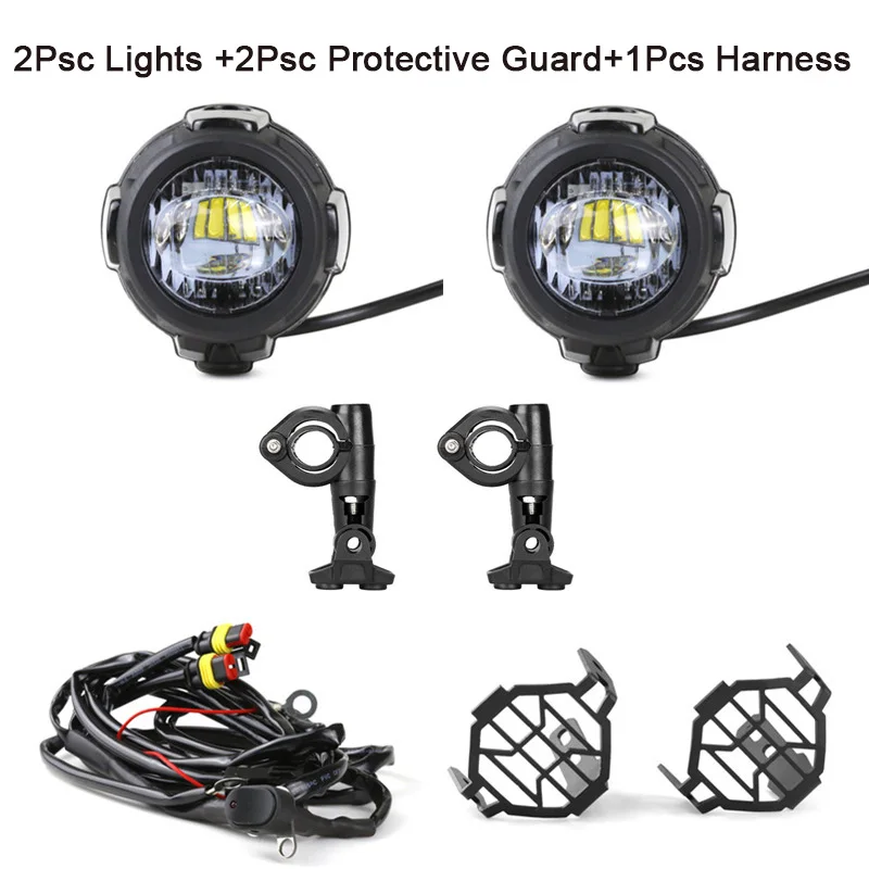E9 Motorfiets LED Extra Koplamp Flipable Mistlamp Protector Voor BMW R1200GS LC R1250GS Adventure R1250RT R1200RT R1250RS