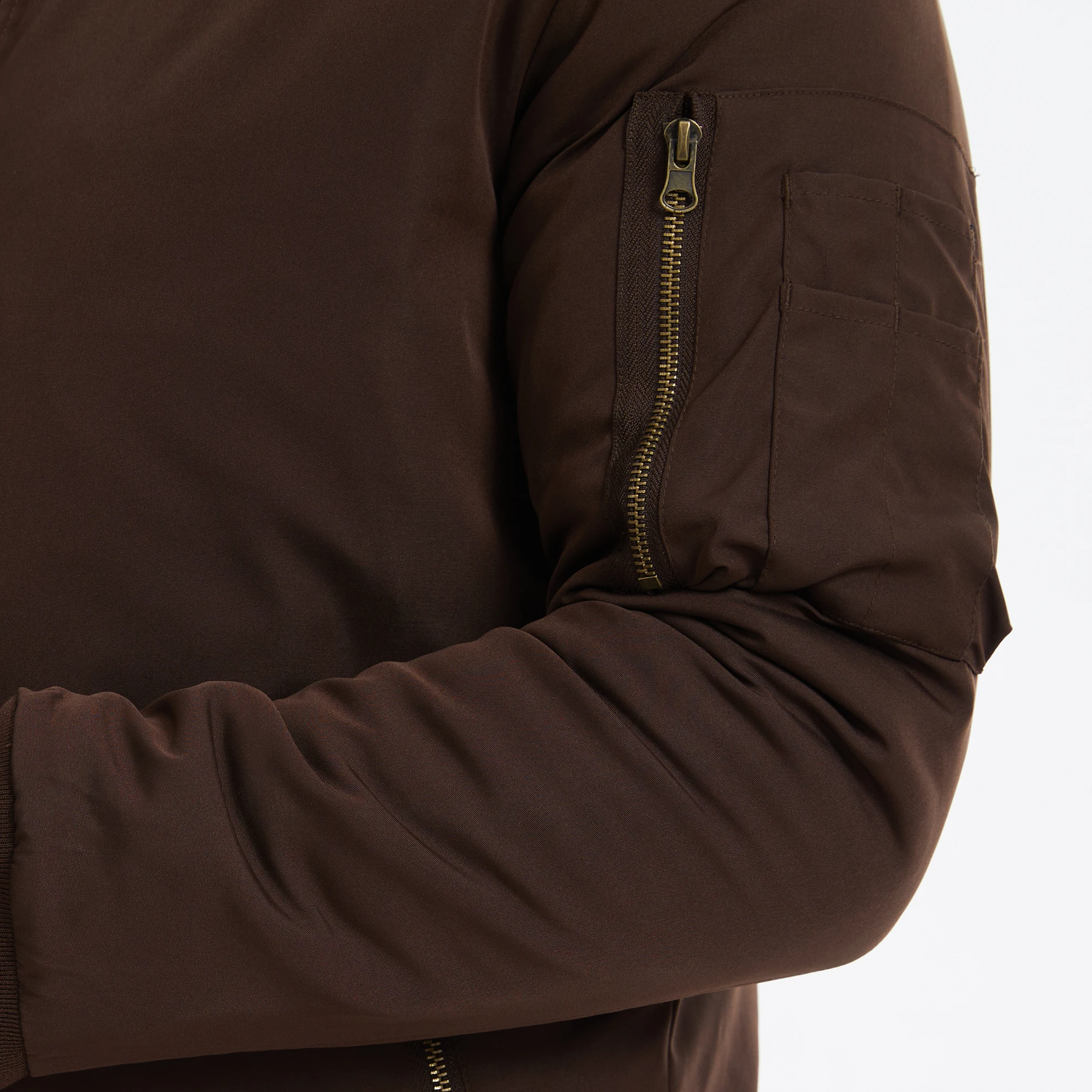 Herbst-Winter-Herren-Bomberjacke, Warme Windjacke mit Vollreißverschluss, Militär-Pilotenjacke, Lässige Winddichte Outdoor-Jacke – Detail 15