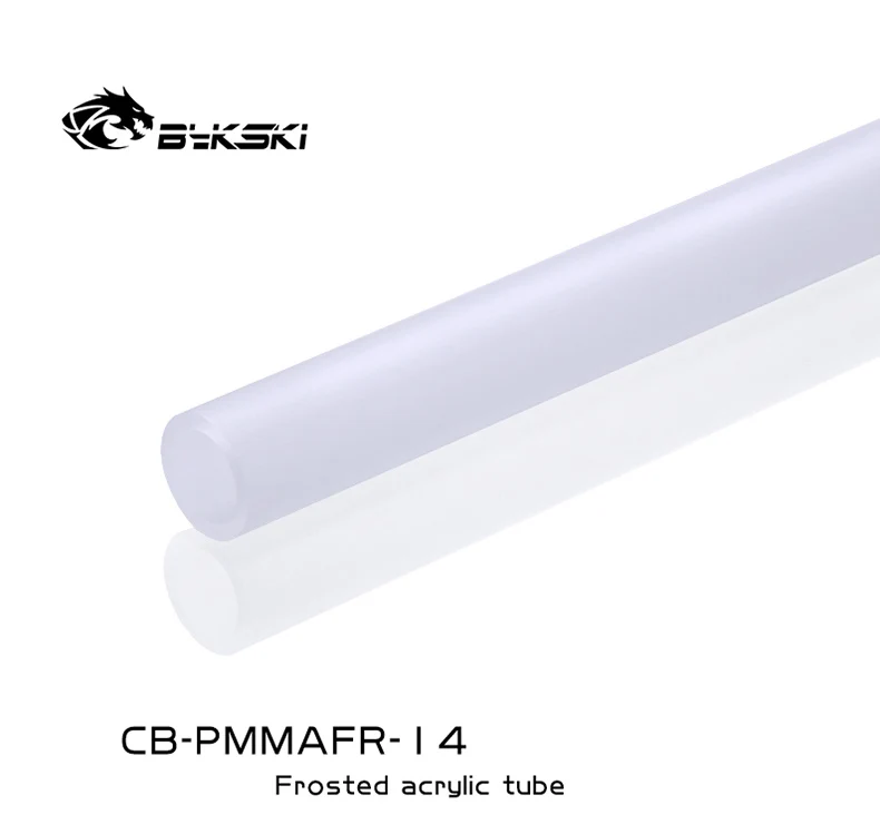 Bykski CB-PMMAFR 12 14 16mm Frosted Acrylic Rigid Tube 500mm 4pcs