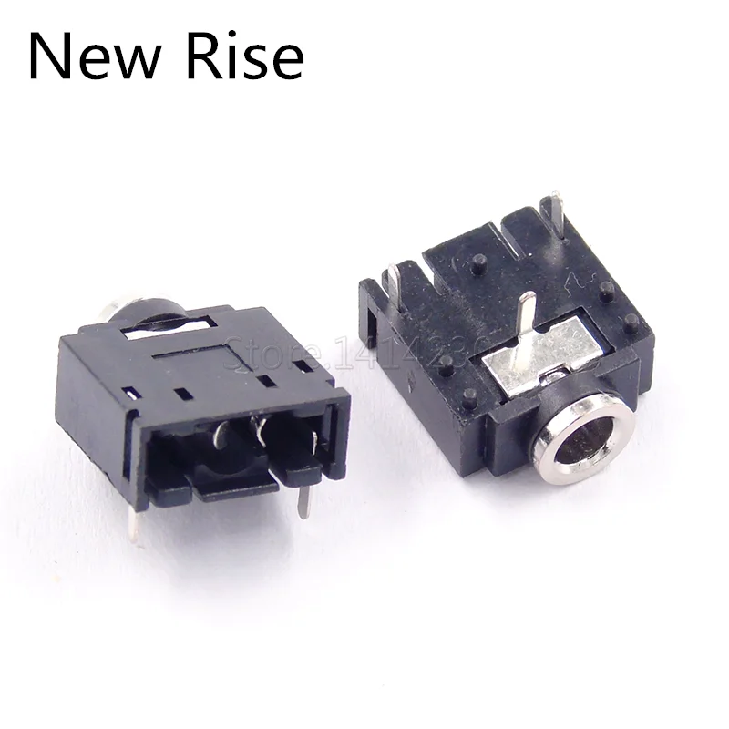 10PCS PJ-307 PJ307 3.5mm 3 Pin Mono Channel Jack Socket Audio Jack Connector PCB 3F07 Headphone Socket