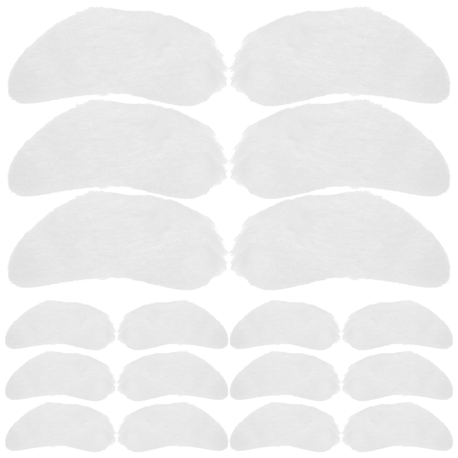 

8 Pairs Santa Claus Eyebrows White Artificial Cosplay Party Supply Lightweight Comfortable Breathable Movie Props Decorative