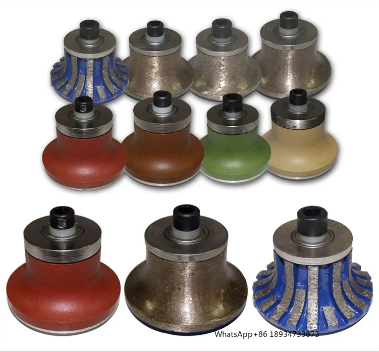 RAIZI A-series Eased Edge Continuous Rim Diamond Router Bits for Granite