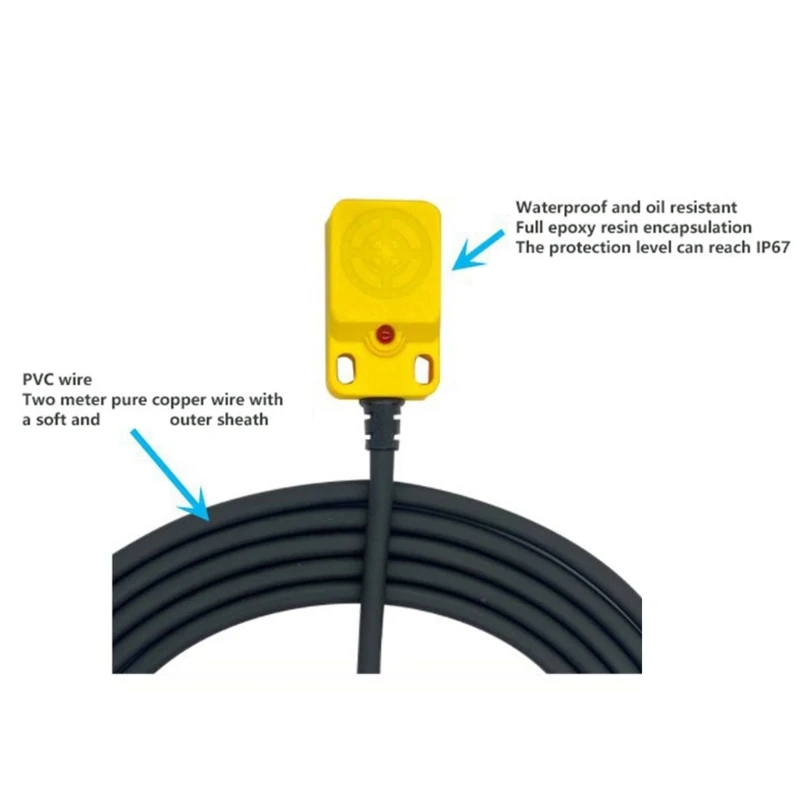 Stable Square Inductive Sensoring High Performances Square Proximity Switches Simple Operate for automates Monitorings 517A