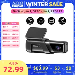 70mai Dash Cam M500 1944P 170FOV 70mai M500 Car DVR Dash Camera Recorder GPS ADAS 24H Parking Monitor eMMC built-in Storage