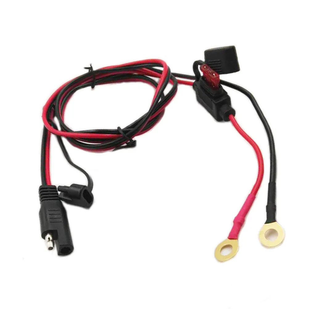 

Motorcycle Circuit Cable Sae Connector Solar Extension Cable Hard Mount Eyelets Auto Reset Fuse Lie Flat Design for Automotive