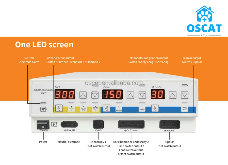 OSCAT Veterinary Equipment High-frequency Electrical Surgical Equipment Surgical Instruments Diathermy Machine DD-400T