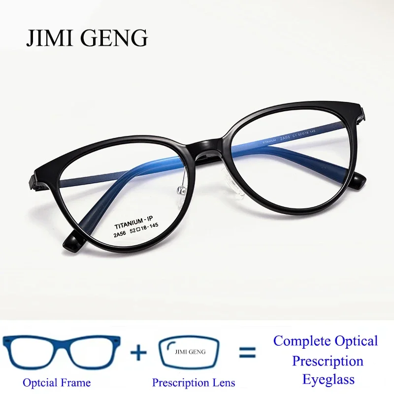 

Ultralight Fashion Retro Oval Glasses Frames Women TR90 Titanium Optical Myopia Reading Prescription Lady Eyeglasses Frame