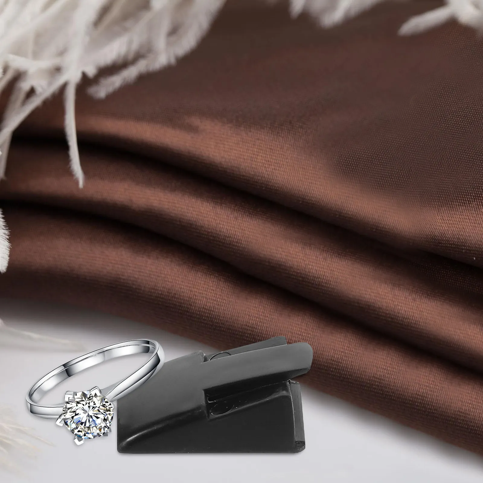 

20Pcs Minimalist Plastic Ring Holder Jewelry Display Simple Design Wedding Ring Stand Organizer for Retail Vendors