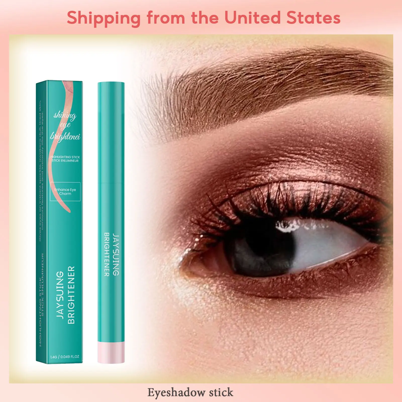 Eyeshadow Stick Eye Brighten Glitter Lying Silkworm Highlight Waterproof Long Lasting Shimmer Eye Shadow Pencil Lazy Eyes Makeup