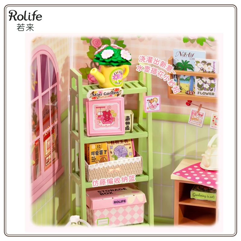 Nowy Oryginalny Rolife Super World DIY Drewniany Mini Domek Scena Zabawka do Składania Model Blind Box Rekwizyt Krajobraz Prezent dla Dzieci Dostępny od Ręki