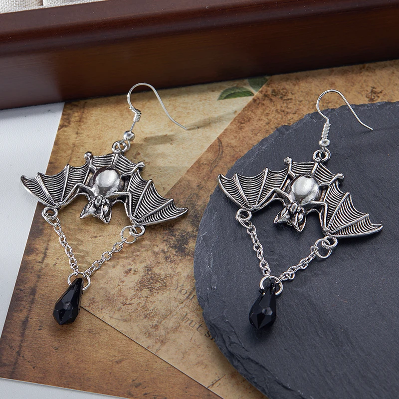 Gothic Vampire Bat Earrings for Women Men Night Bat Ghost Festival Punk Rock Hip Hop Earring Party Gift Jewelry