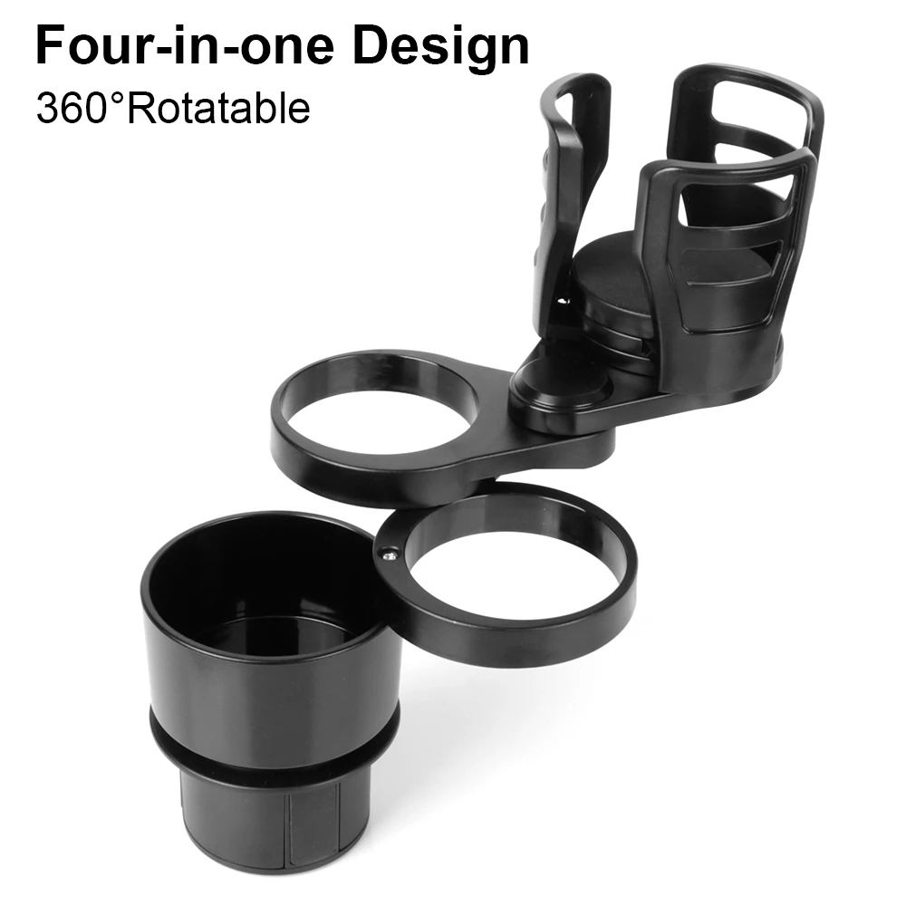 Base Tray Expander Adapter Multifunctional Car Drink Bottle Holder Auto Stand Organizer Adjustable Car Cup Holder 4 In 1