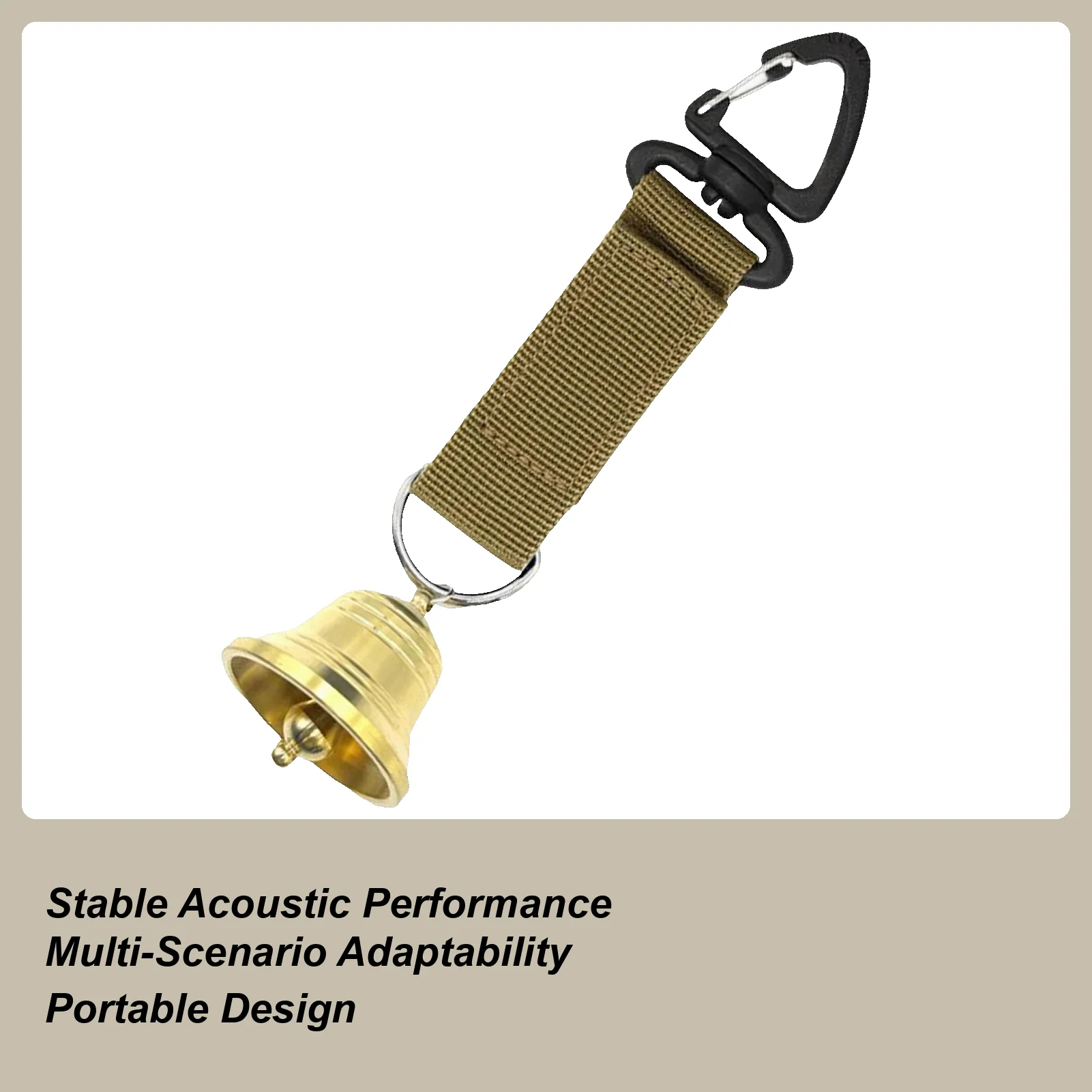 

Bear Bells For Hiking Loud Brass Portable Outdoor Supplies Self Defense Bear Bell For Climbing Park Picnic Fishing Campfire