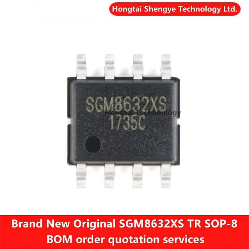 New Original SMT SGM8632XS/TR SOIC-8 Rail-to-Rail CMOS Operational Amplifier IC Chip