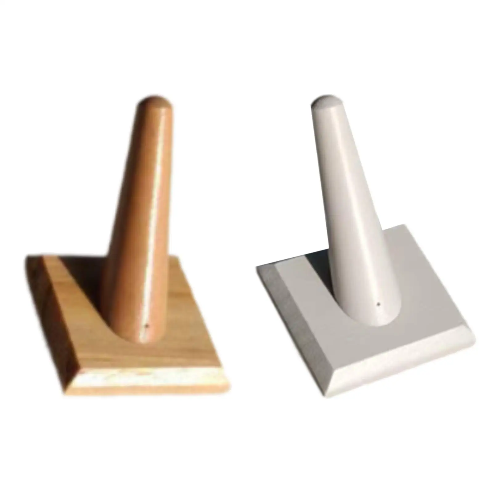 مجوهرات عرض خاتم الإصبع المفرد مع حامل تخزين منظم بقاعدة مربعة لعروض عرض البيع بالتجزئة #2