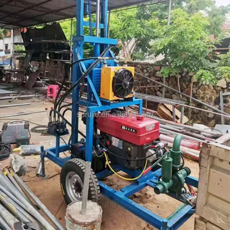 Small Portable Drill Rig Home Use Mobile Water Well Drilling Machine For Sale