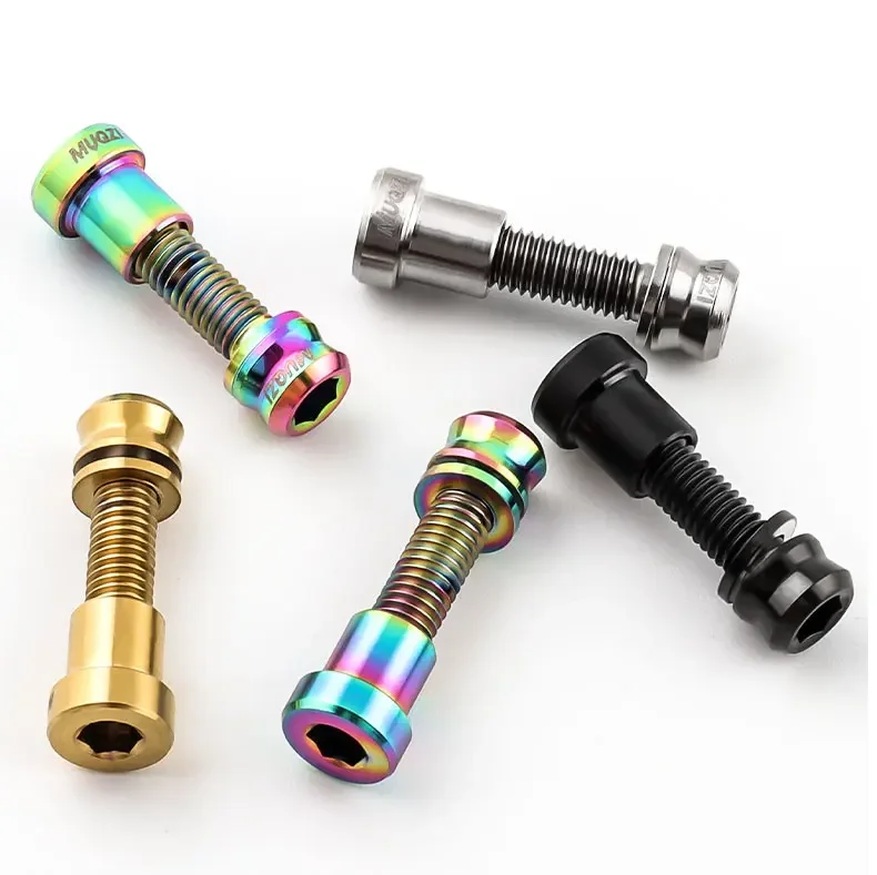 MUQZI Titanium Screw M5x17 19mm Stem Bolt Road Bike Handlebar Stem Bolt