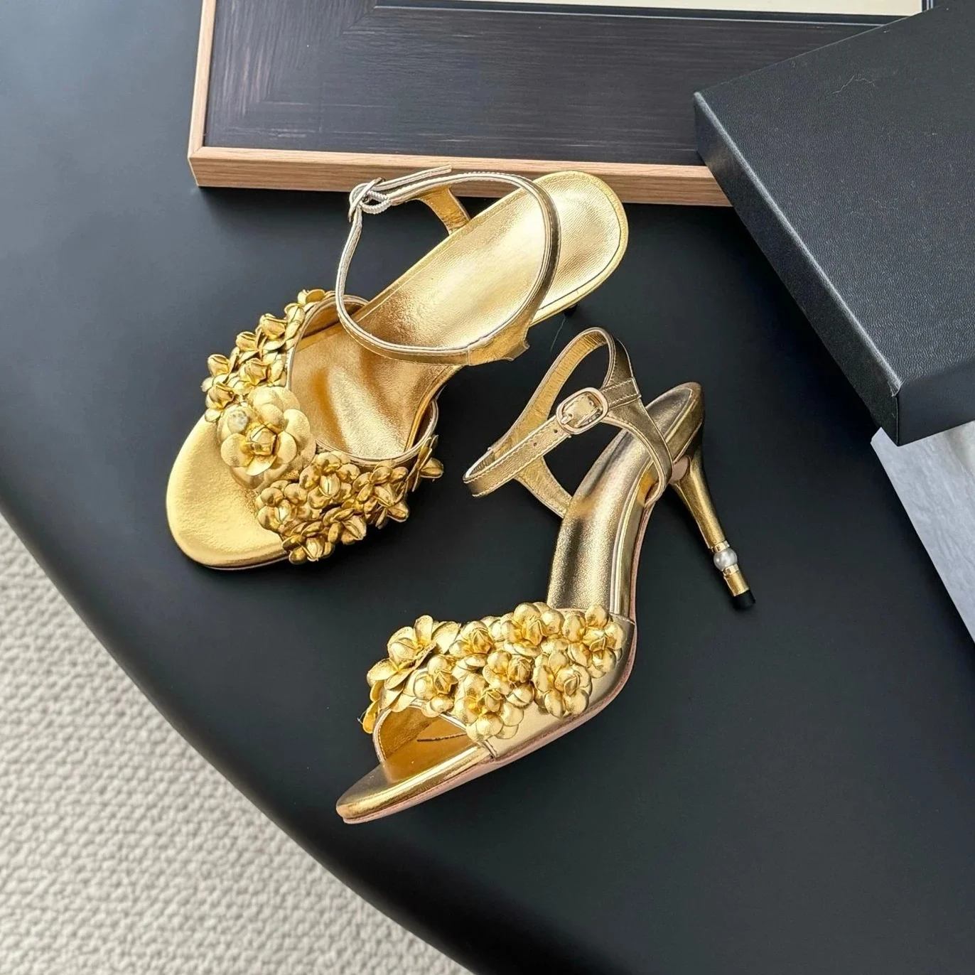 

2025 New Arrival Sexy Patent Letaher Open-Toe Super High Heel Slingback Woman Sandals Stiletto Ladies Wedding Zapatos De Mujer