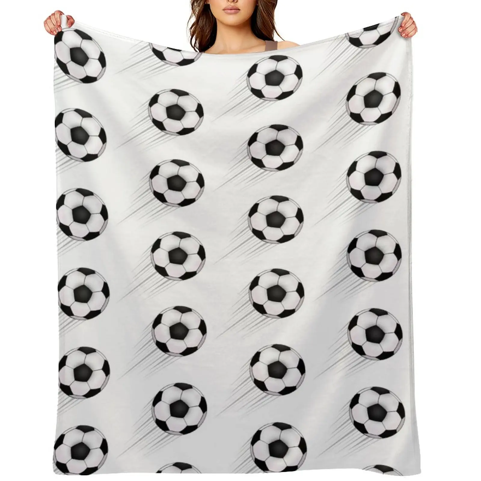 

Soccer Throw Blanket Luxury Designer Heavy Picnic Blankets