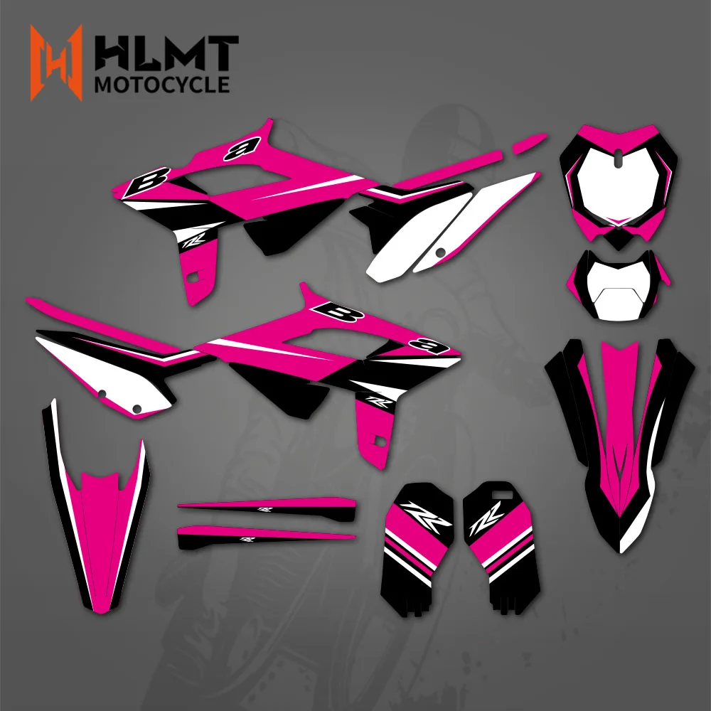 HLMT Graphics Decals Stickers Motorcycle Background Custom Number For Beta RR 2020 2021 2022 125 200 250 300 350 390 430 480