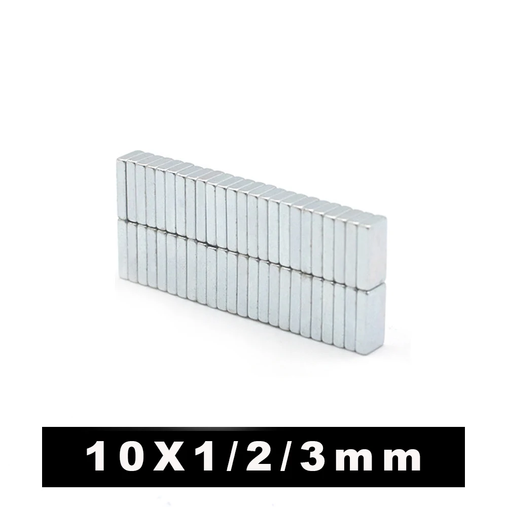 5-100pcs/lot N35 Rectangular magnet f 10x5x1/2/3 mm Super Strong Neodymium magnet 10*5*1 mm NdFeB magnet 10mm x 5mm x 1mm imanes