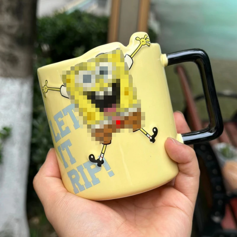 

Cute Cartoon Ceramic Mug, Anime High Beauty Coffee Cup, Kawaii Office Breakfast Milk Mugs, Holiday Birthday Gift Water Cups