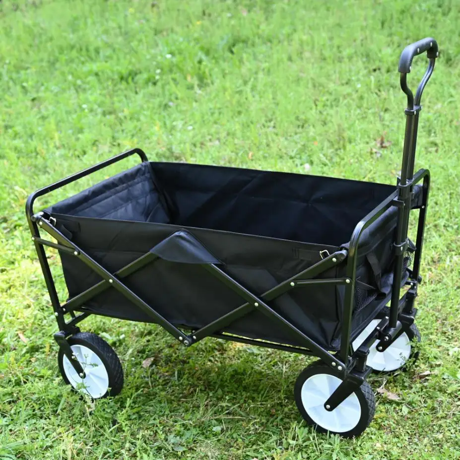 8 Cal Outdoor Camping przenośny składany wózek na piknik regulowany wózek Pull-cart garedn koszyk bagaż