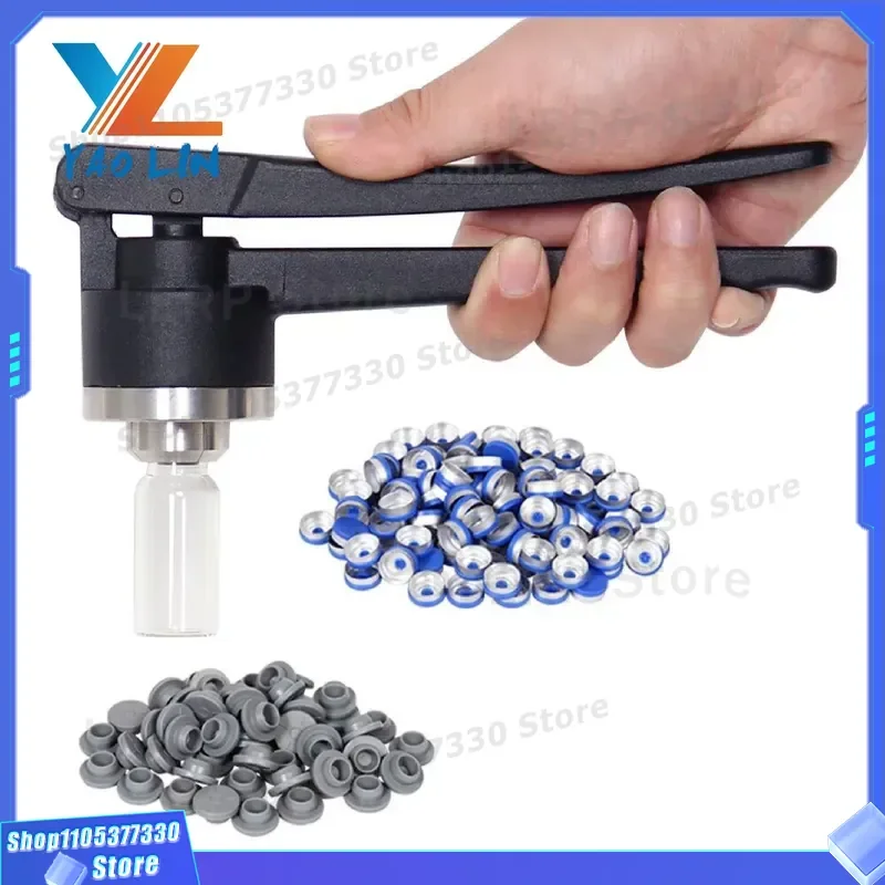 High Quality Hand Manual 20mm Bottle Cap Vial Opener Vial Crimper and Decrimper Flip Top Cap Vial Closing Machine
