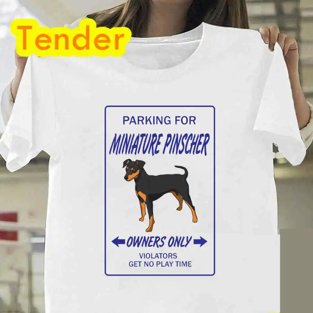 Funny Tshirt Miniature Pinscher Dog T Shirt Women Tops New Fashion Short Sleeve T-Shirt Birthday Gift Casual T-shirt Female Tees