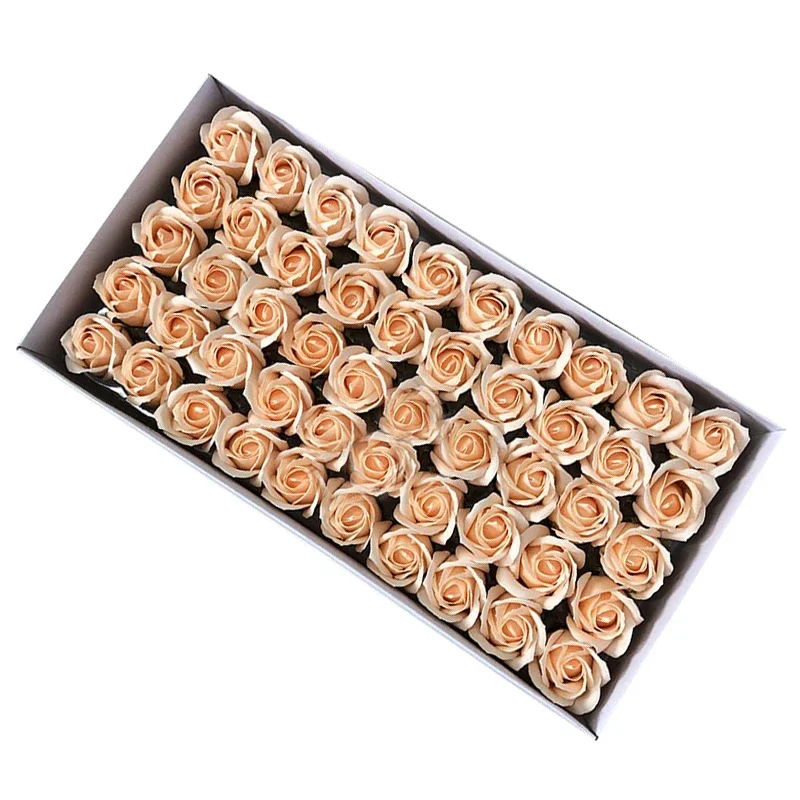 50pcs Artificial Soap Roses Flower Head, Wedding Gift