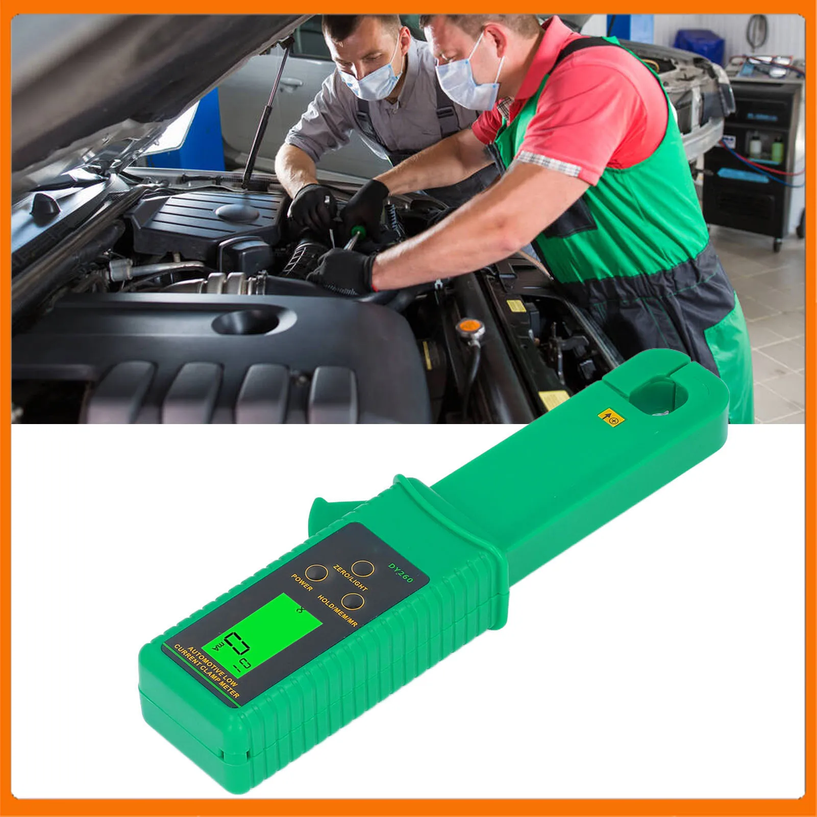 

Leakage Current Tester High Accuracy Quick Check AC/ Low Current Clamp Meter 0mA‑60A Range Anti Interference for Automotive