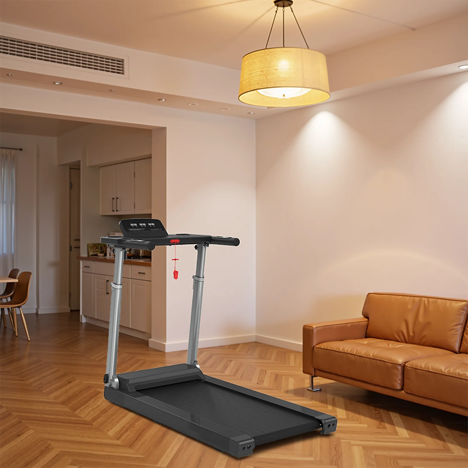 ลู่วิ่งไฟฟ้าแบบพับได้ STLF SHULI 2025 สำหรับใช้ในบ้าน สำนักงาน หรือกิจกรรมกีฬา ใช้สำหรับการฟื้นฟูร่างกาย วางใต้โต๊ะทำงานได้