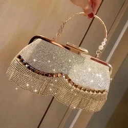 Handbag for Wedding Party Banquet Diamond Clutch Bag Ladies Luxury Party Evening Bag Fashion Wedding Bridal Dress Bag