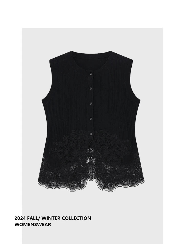 

Женский летний топ-жилет Forever 2 с уникальным кружевным подолом, новый, для повседневной носки, свободного кроя, больших размеров, для ношения под одеждой