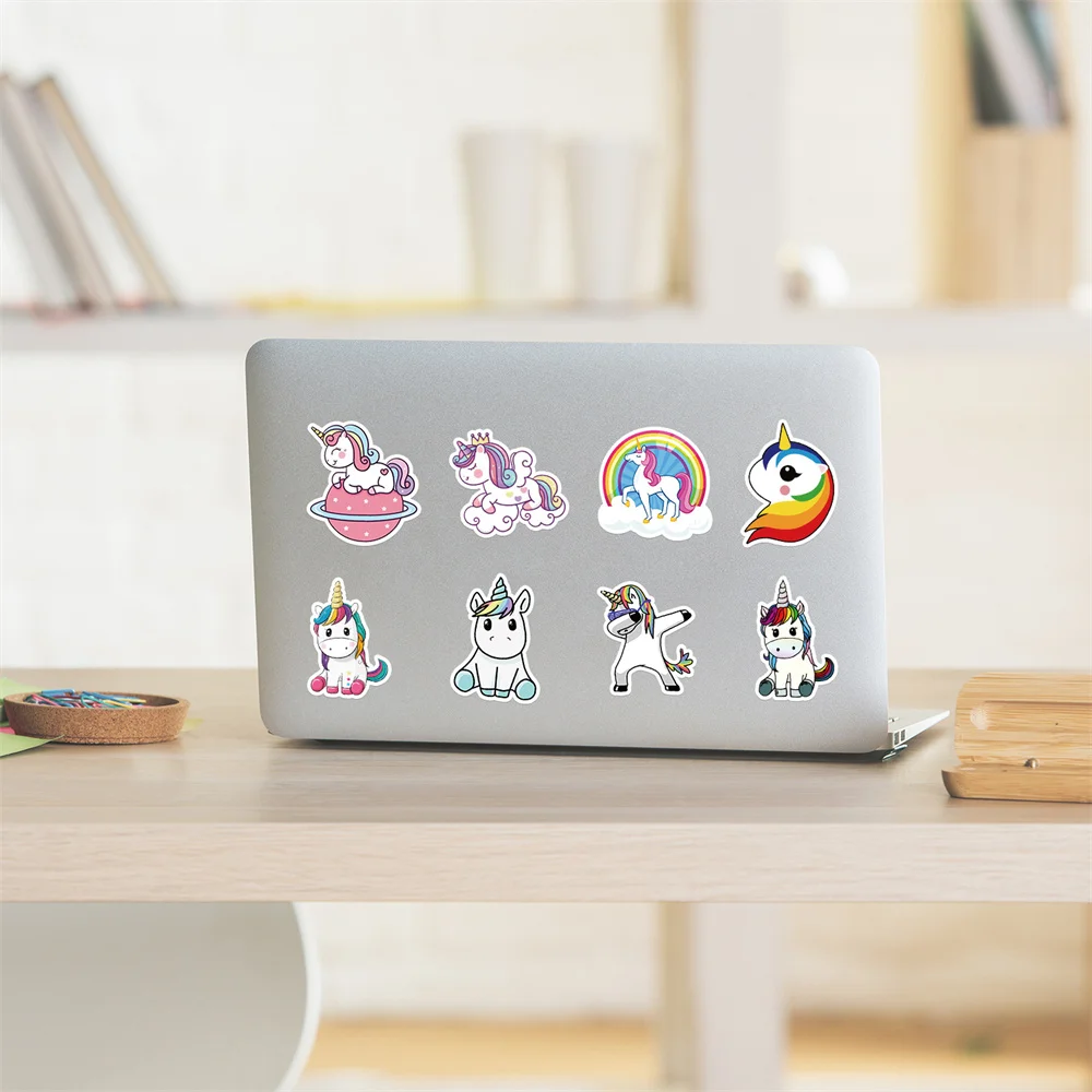 50 PCS Unicorn Graffiti Stickers Luggage Water Cup Computer Laptop Waterproof Stickers Handbook Stickers