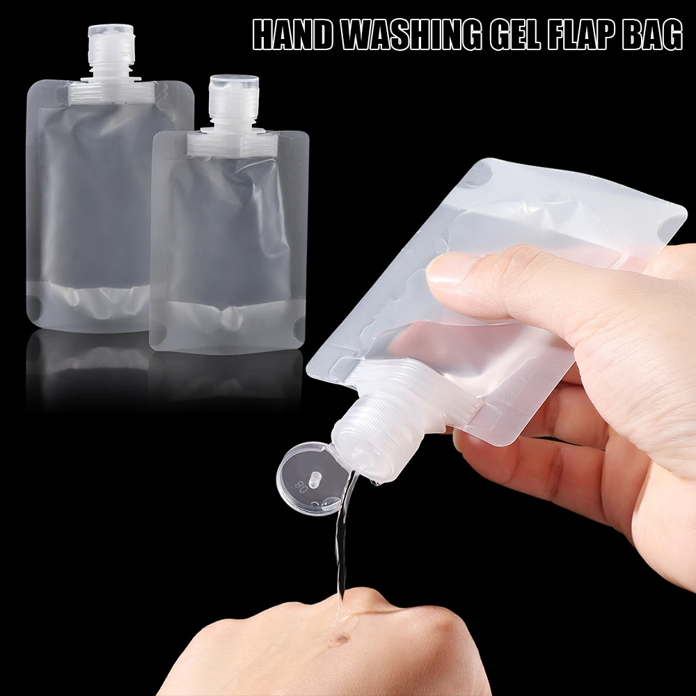 for Shampoo Lotion with Sealed Spout Space Saving Cosmetic Containers Refillable Pouches Liquid Dispenser Spray Bottles