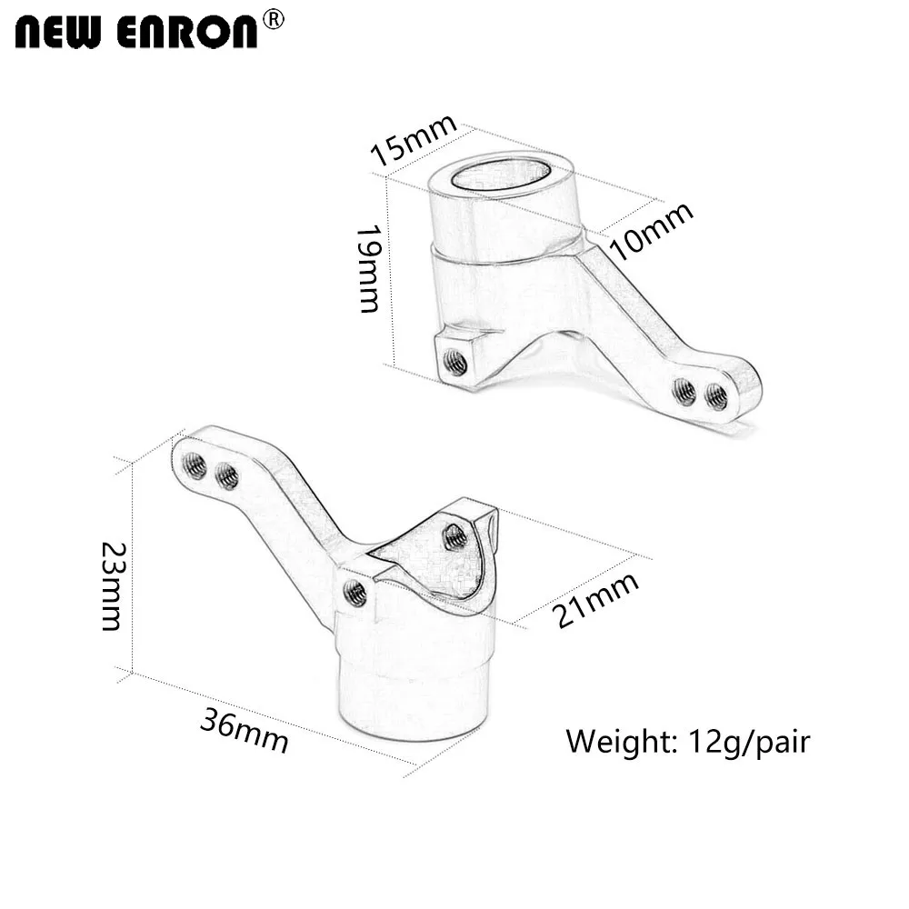 NEW ENRON Alloy 101208 101209 Steering Front & Rear Hub Carrier Knuckle Set for RC HPI 1/10 WR8 3.0 Flux KEN BLOCK Bullet ST MT