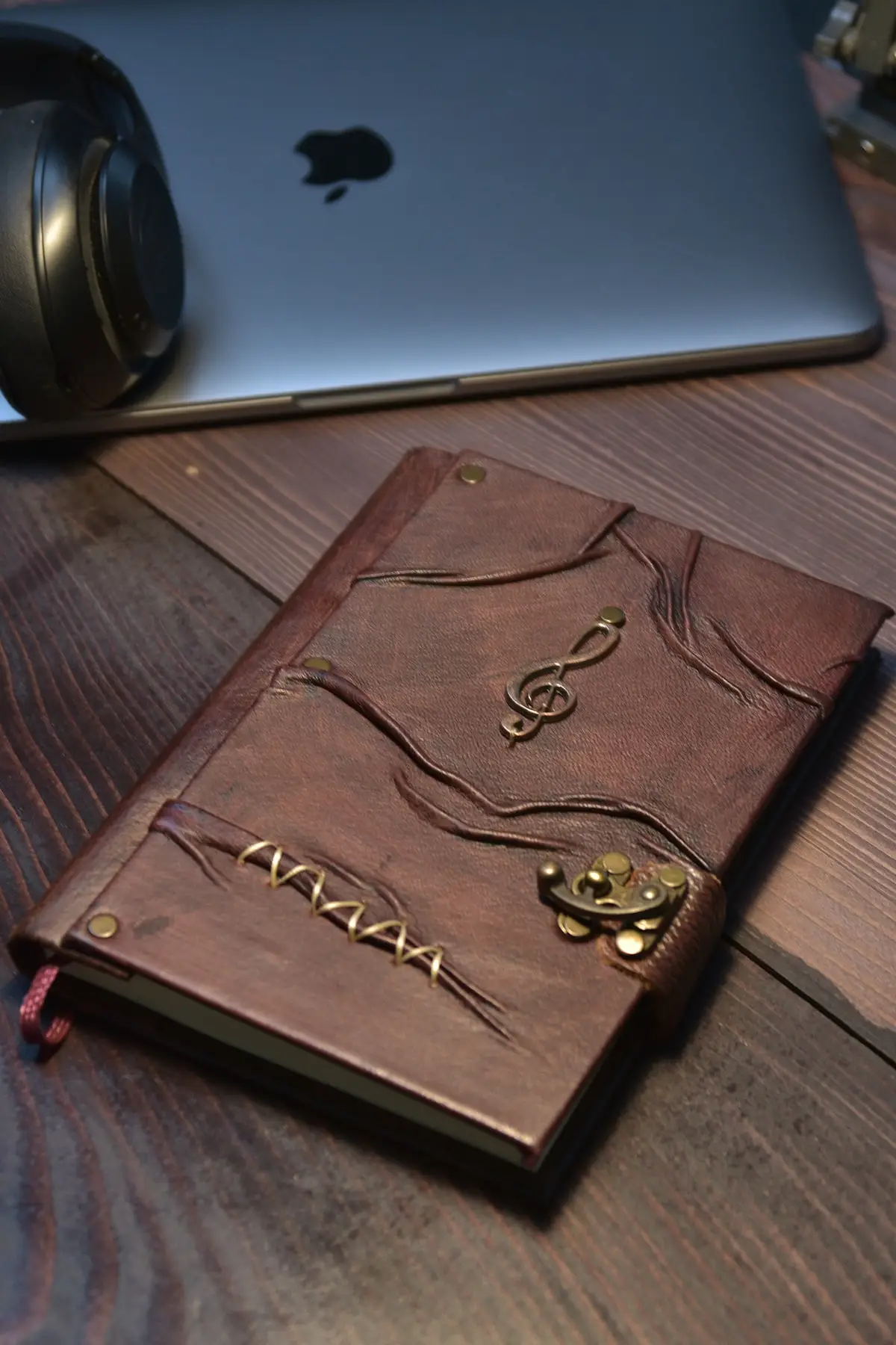 

Uras Genuine Leather Şamua Paper Handmade Gift Moment Diary Notebook Left Switch Brown Sketchbook Handmade Book