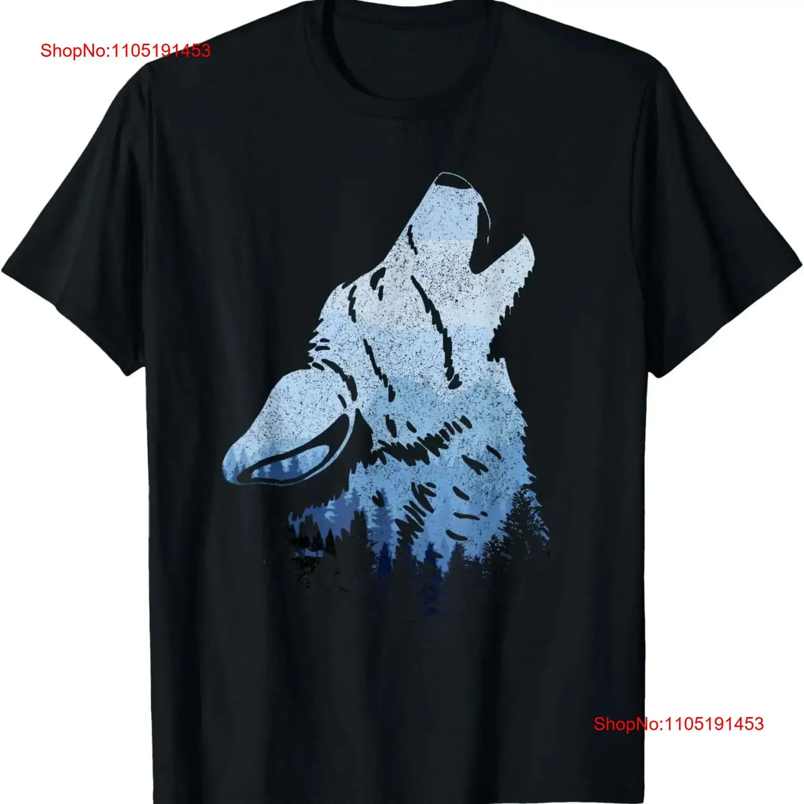 

Wolf Nature Forest Outdoor Hiking Camping Lovers T Shirt vintage Washed Breathable Comfortable Slightly Stylish