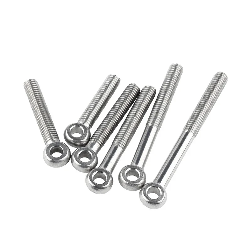 M10 M12 Eye Bolt 304 Stainless Steel Round Ring Head Link Bolt Fisheye Eye Slip Hole Screw