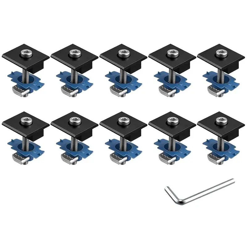 CQMF-10Pcs Solar Mid Clamps For 30Mm/35Mm Frame