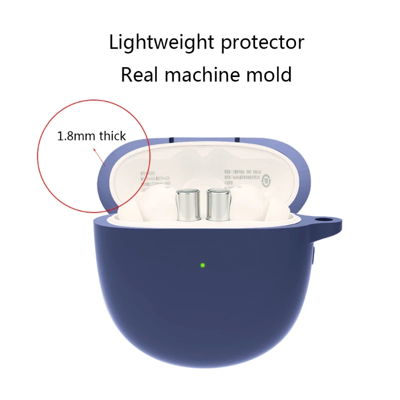 لينة واقية غطاء قذيفة مكافحة سقوط حقيبة سماعة الاذن ل-realme براعم الهواء 2 سماعة مكافحة قطرة