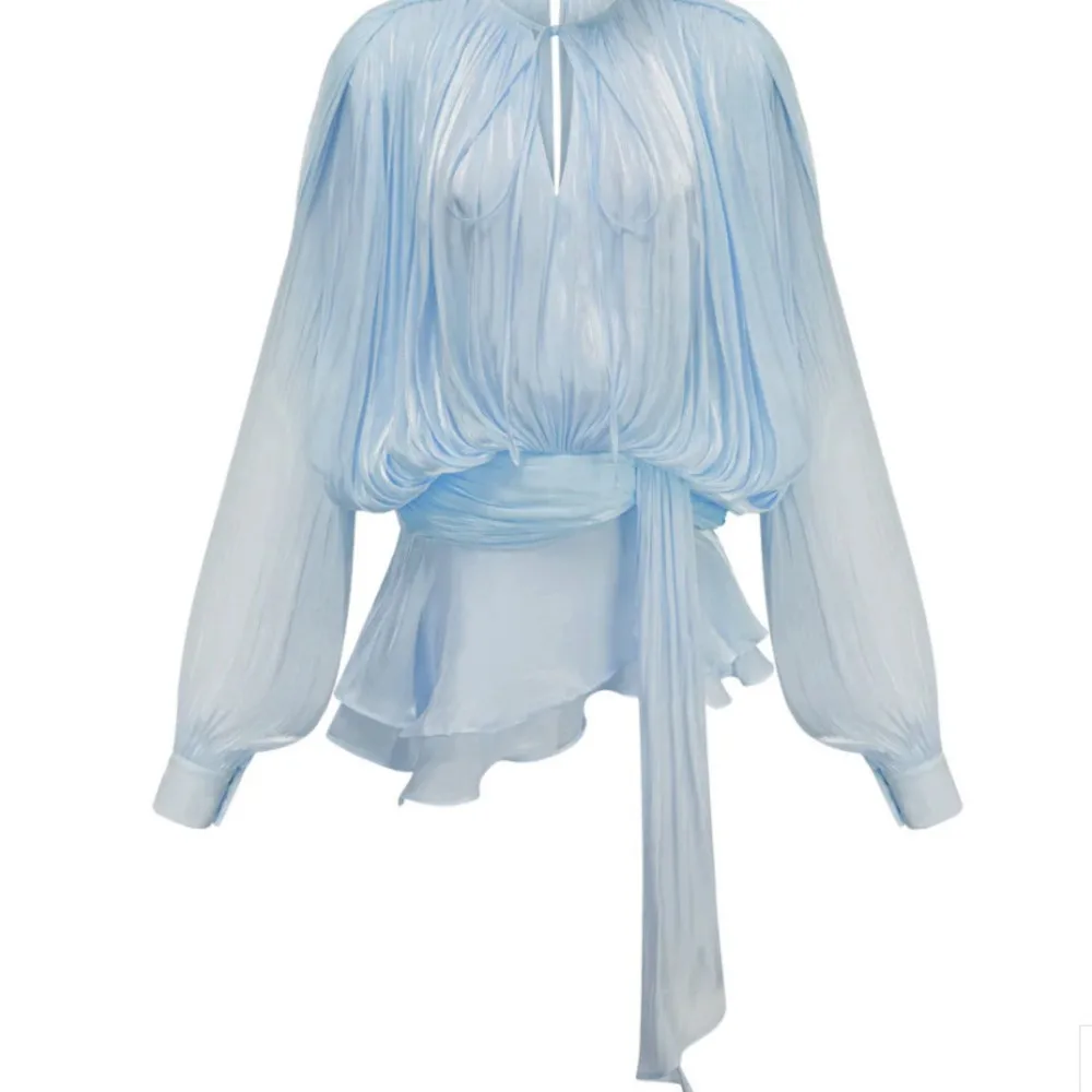 Komplet: Koszula w jednolitym kolorze, mini szorty, sukienka z dekoltem w serek, długim rękawem, łączona, sznurowana, odzież damska, nowy modny zestaw.