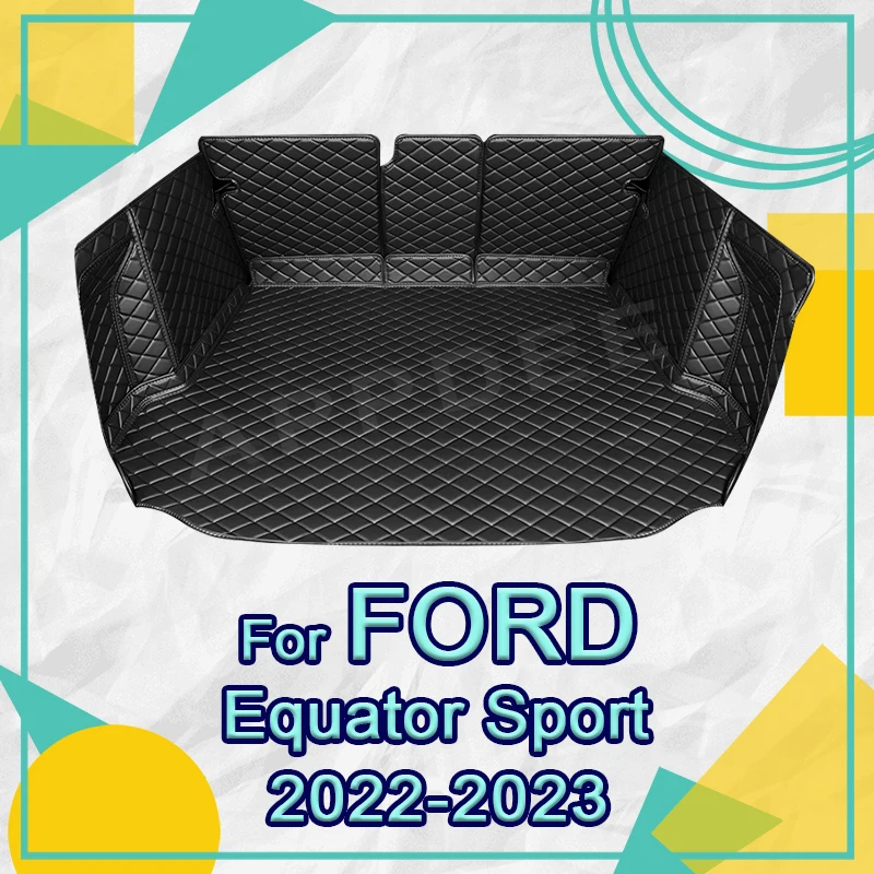 

Автоматический коврик в багажник с полным покрытием для Ford Equator Sport 2022 2023, чехол для багажника автомобиля, подкладка для багажника, аксессуары для защиты салона